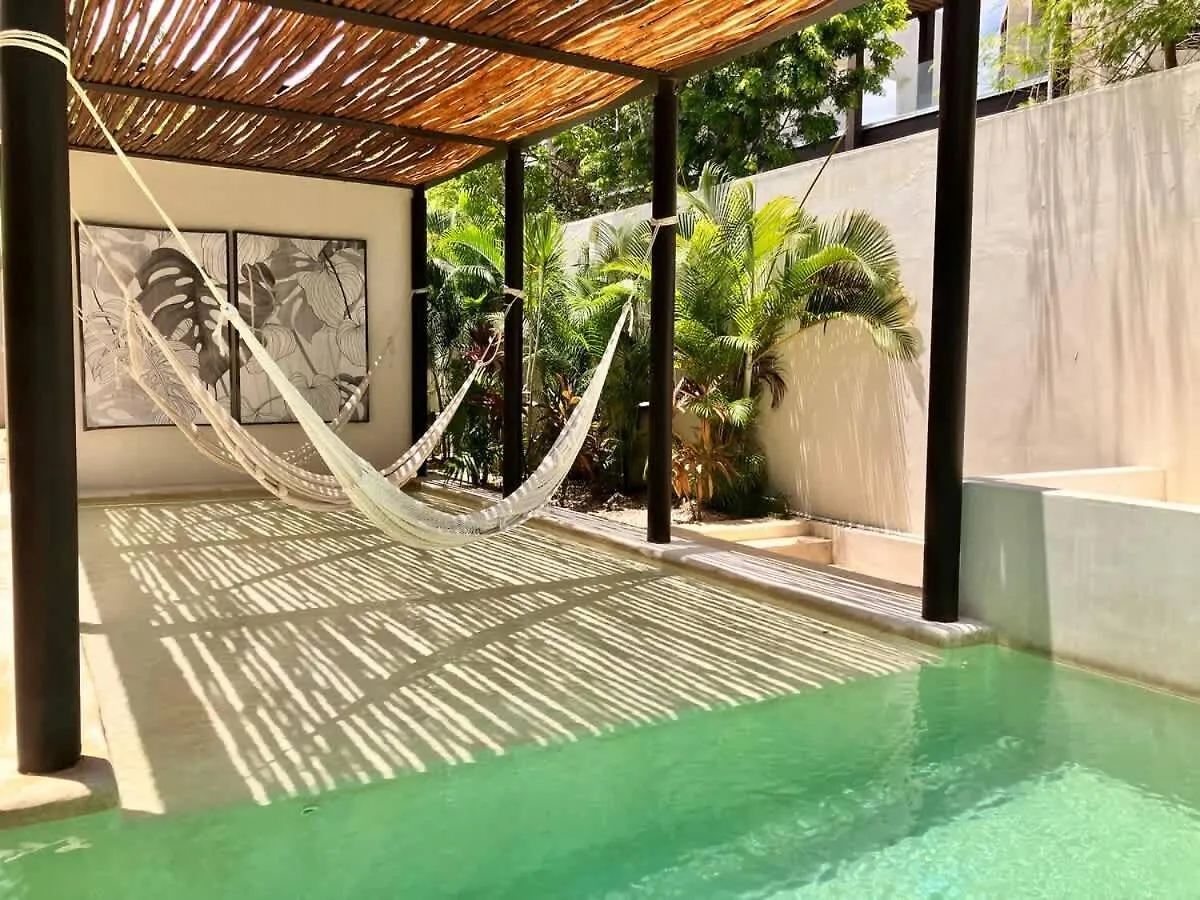 Tulum Center Family Double Suite Four Guest With Free Parking Pool Ac Kitchenette Near Beach