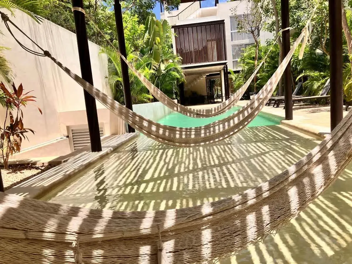 Tulum Center Family Double Suite Four Guest With Free Parking Pool Ac Kitchenette Near Beach 0*,