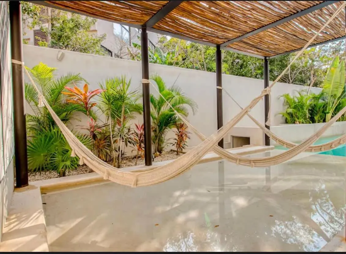 Tulum Center Family Double Suite Four Guest With Free Parking Pool Ac Kitchenette Near Beach Mexico